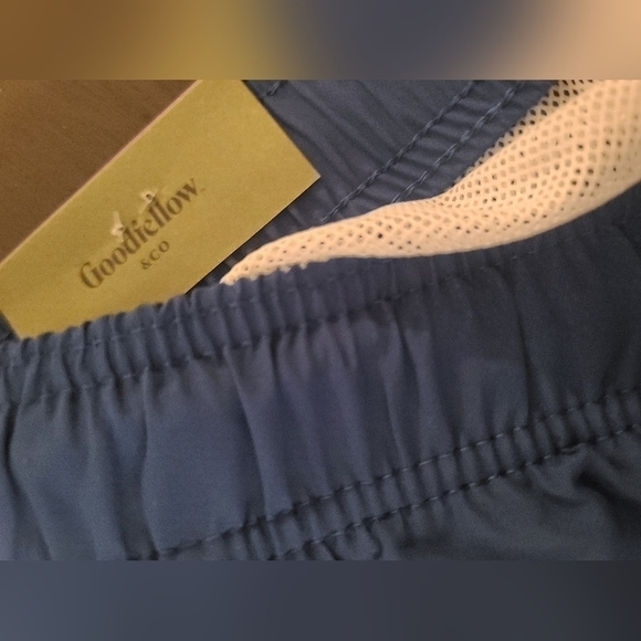 Goodfellow & Co. Blue Drawstring Waist Lined Swim Trunks - Picture 4 of 7